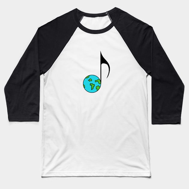 The world of music Baseball T-Shirt by DarkoRikalo86